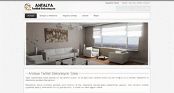 Desktop Screenshot of antalyatadilatdekorasyon.com